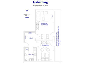 Heldes Ferienwohnung Haberberg - Grundriss